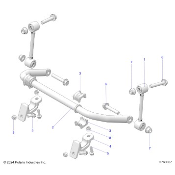 SUSPENSION, FRONT STABILIZER BAR - G25GXK99 (C760007)