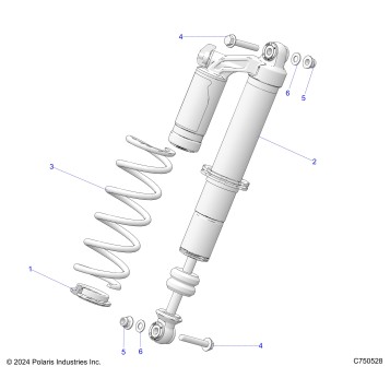 SUSPENSION, FRONT SHOCK MOUNTING - G25G4E99 (C750528)