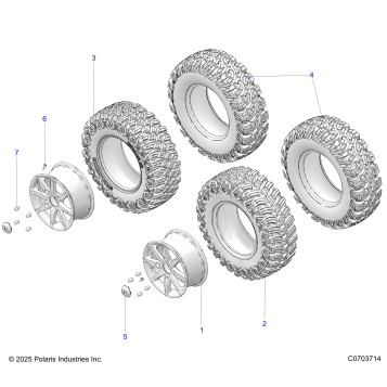 WHEELS, FRONT & REAR