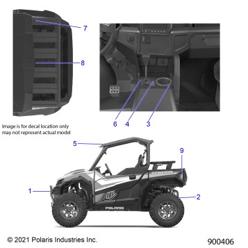 BODY, DECALS, WARNING - G22GXK99AR/BR (900111)
