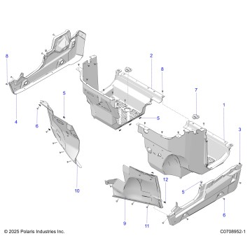 BODY, FLOOR AND ROCKER