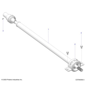 DRIVE TRAIN, REAR PROP SHAFT