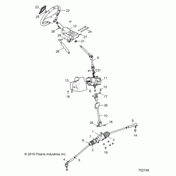 STEERING, STEERING ASM. - G21G4P99AM/BM (702749)