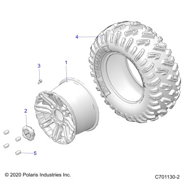 WHEELS, REAR - G22G4J99AP/BP (C701130-2)