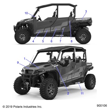 BODY, DECALS - G20GMD99AG/BG (900106)