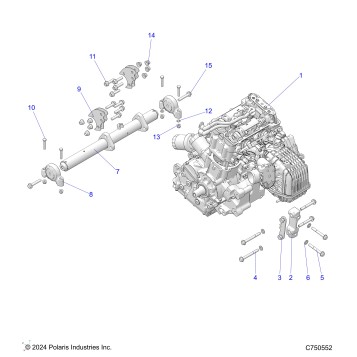 ENGINE, MOUNTING & LONG BLOCK - Z20NAE99AC/AL/AN/BC/BL/BN/LL/K99AF/AK/BF/BK/M99AL/R99AZ/BZ (49RGRENGINEMTG14RZR1000)