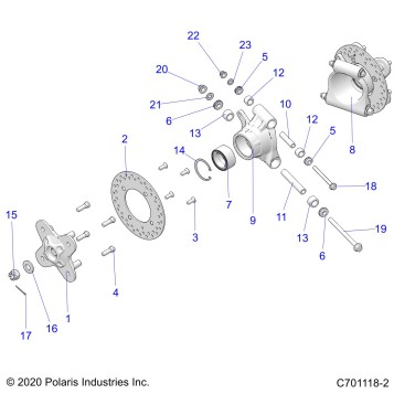 SUSPENSION, REAR CARRIER - G22GAJ99AP/BP (C701118-2)