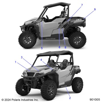 BODY, DECALS - G25GXE99 (901005)