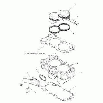 ENGINE, CYLINDER AND PISTON - Z20ASE99AH/LH/BH (49RGRCYLINDER14RZR1000)