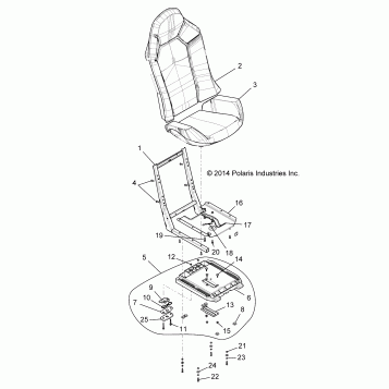 BODY, SEAT ASM. AND SLIDER - Z19VBE99AM/BM/LM (49RGRSEAT15RZR900)