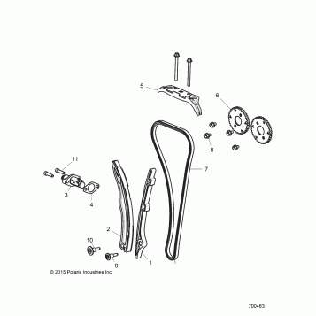 ENGINE, CAM CHAIN AND TENSIONER - Z19VBE99AM/BM/LM (700463)