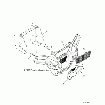 BODY, FRONT FACIA - G22GXE99AL/BL (700799)