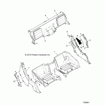 BODY, REAR CLOSEOFF AND FENDERS - G22GAE99A4 (700801)