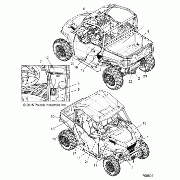 BODY, DECALS - R16RGE99A7/AE/AV (700803)