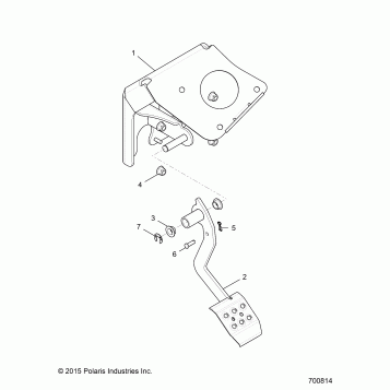 BRAKES, PEDAL - R17RGE99A7/A9/AW/AM/KAK (700814)