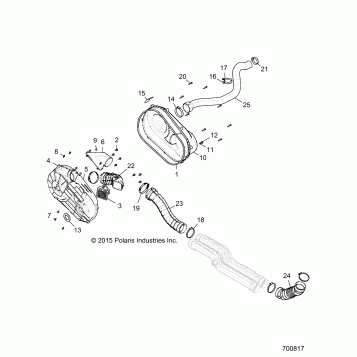 DRIVE TRAIN, CLUTCH COVER AND DUCTING - R17RGE99A7/A9/AW/AM/KAK (700817)