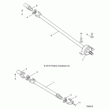 DRIVE TRAIN, FRONT PROP SHAFT - R17RGE99A7/A9/AW/AM/KAK (700818)