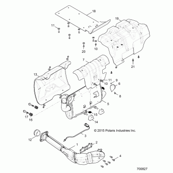 ENGINE, EXHAUST SYSTEM - R16RGE99A7/AE/AV (700827)