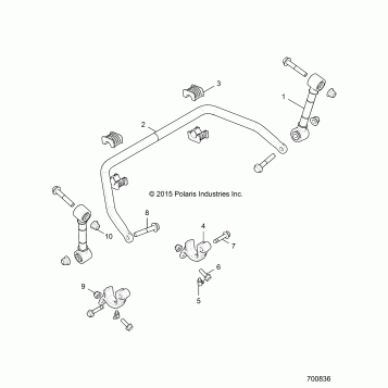 SUSPENSION, STABILIZER BAR, FRONT - Z19VBE99AM/BM/LM (700836)