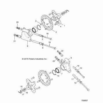 SUSPENSION, REAR CARRIER - R17RGE99A7/A9/AW/AM/KAK (700837)