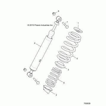 SUSPENSION, REAR SHOCK MOUNTING - R16RGE99A7/AV (700839)