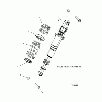 SUSPENSION, REAR SHOCK MOUNTING - R16RGE99AE (700840)