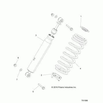 SUSPENSION, FRONT SHOCK MOUNTING - G22GAP99AM/BM (701086)