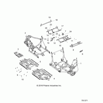 CHASSIS, MAIN FRAME AND SKID PLATES - R17RHE99AU (701371)