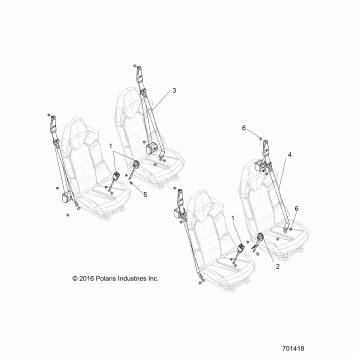 BODY, SEAT BELT MOUNTING - R17RHE99AU (701418)