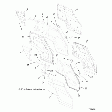 BODY, DOORS, REAR - R17RHE99AU (701470)
