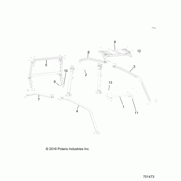 CHASSIS, CAB FRAME - R17RHE99AU (701473)