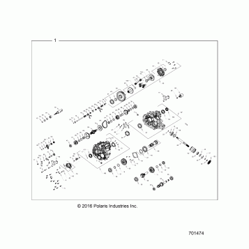 DRIVE TRAIN, MAIN GEARCASE INTERNALS - R17RHE99AU (701474)