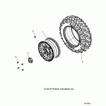 WHEELS, FRONT - G20GAP99AM/BM (701524)