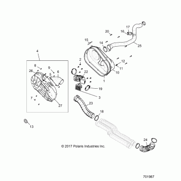 DRIVE TRAIN, CLUTCH COVER AND DUCTING - R19RGE99A2/EAR/EBR/UAF/UBF/UAM/UBM/UA9/UB9/UAL/UBL/KAK/KBK (701987)