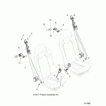 BODY, SEAT BELT MOUNTING - R19RGE99A2/EAR/EBR/UAF/UBF/UAM/UBM/UA9/UB9/UAL/UBL/KAK/KBK (701989)