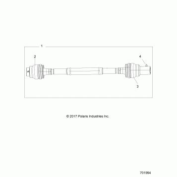 DRIVE TRAIN, FRONT PROP SHAFT - R18RGE99BM/BB/B7/KBS/UB9/UBG (701994)
