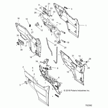 BODY, DOORS, FRONT - R19RHE99AD/BD/LD/KAK/BK (702392)