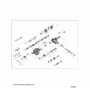 DRIVE TRAIN, MAIN GEARCASE INTERNALS - R19RHE99AD/BD/LD/KAK/BK (701474)