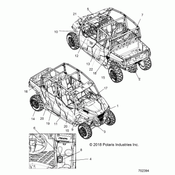 BODY, DECALS - R19RHE99AD/BD/LD/KAK/BK (702394)
