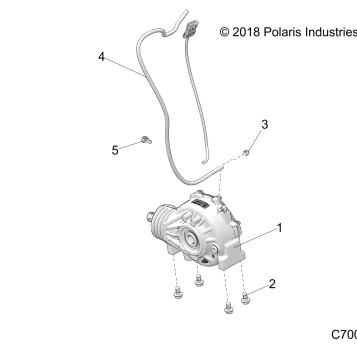 DRIVE TRAIN, FRONT GEARCASE MOUNTING - R19RHE99AD/BD/LD/KAK/BK (49RGRGEARCASEMTG14RZR1000)