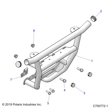 CHASSIS, FRONT BUMPER - G22GXE99AC/AJ/BC/BJ (C700772-1)