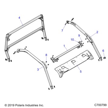 CHASSIS, CAB FRAME - G22GXE99AL/BL (C700799)