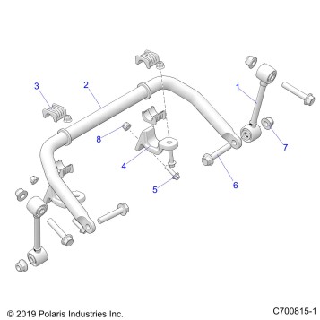 SUSPENSION, FRONT STABILIZER BAR - G22GXE99AL/BL (C700815-1)