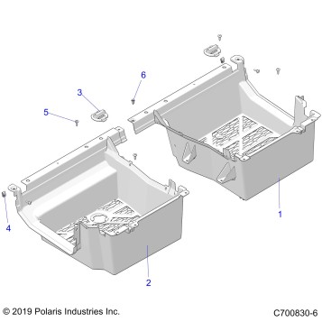 BODY, REAR FLOOR - G22GME99AL/BL (C700830-6)