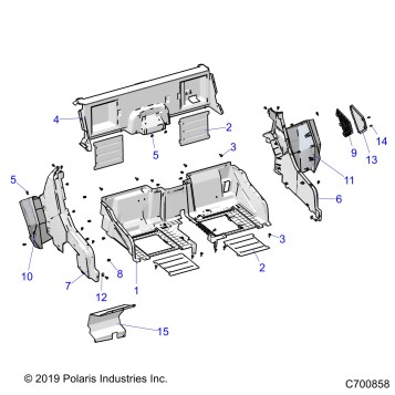 BODY, REAR CLOSEOFF AND FENDERS - G22GXE99AL/BL (C700858)