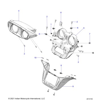 BODY, FAIRING ASM 4 - N22LCBRR ALL OPTIONS (201415C)