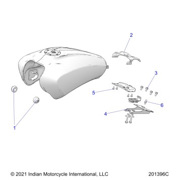 FUEL SYSTEM, FUEL TANK MOUNTING - N22MSA11/MSB11 ALL OPTIONS (201396C)