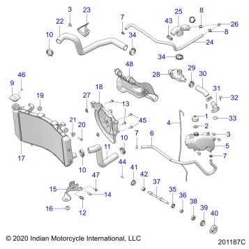 ENGINE, COOLING - N22RZA22/RZS25/RTE25 (201187C)