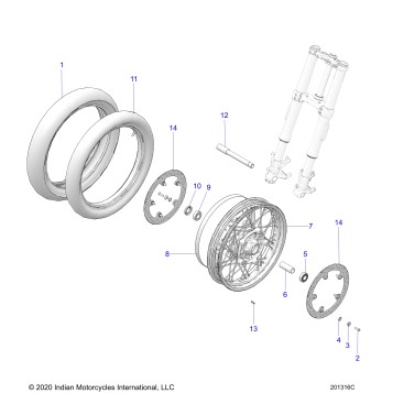 WHEEL, FRONT - N22RTT22 (201316C)
