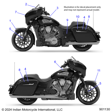 BODY, DECALS/EMBLEMS - N25LFBRR ALL OPTIONS (901130)